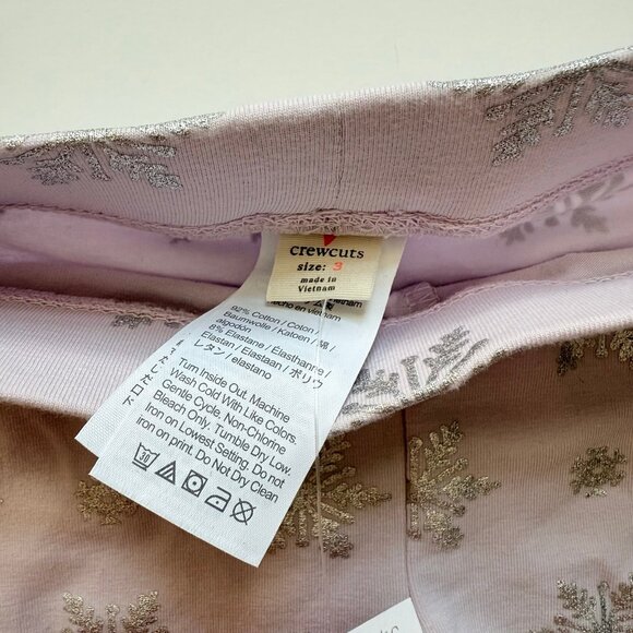 NWT Crewcuts girl foil leggings 3T - Picture 4 of 5